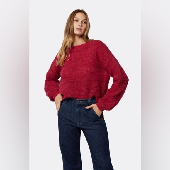 Joie Sweaters - JOIE Blanche Crew Neck Knit Sweater in Red
